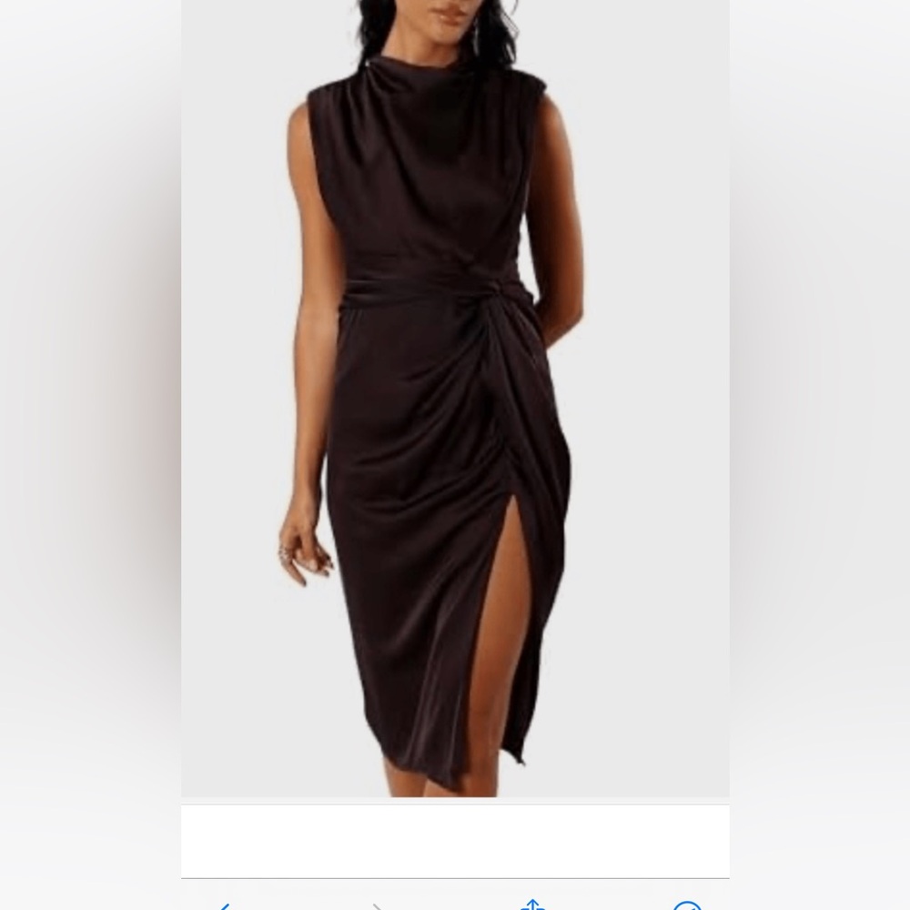 Midi dress - espresso color